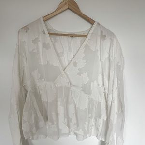 Aritiza, Wilfred Peplum Blouse